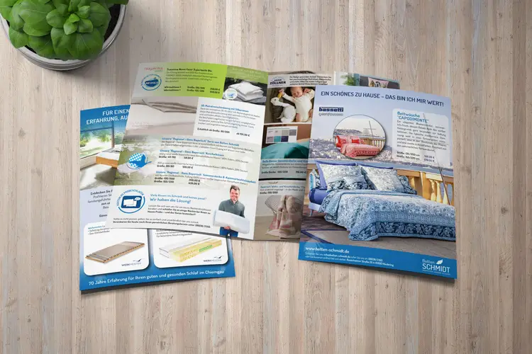 Betten Schmidt GmbH Falzflyer